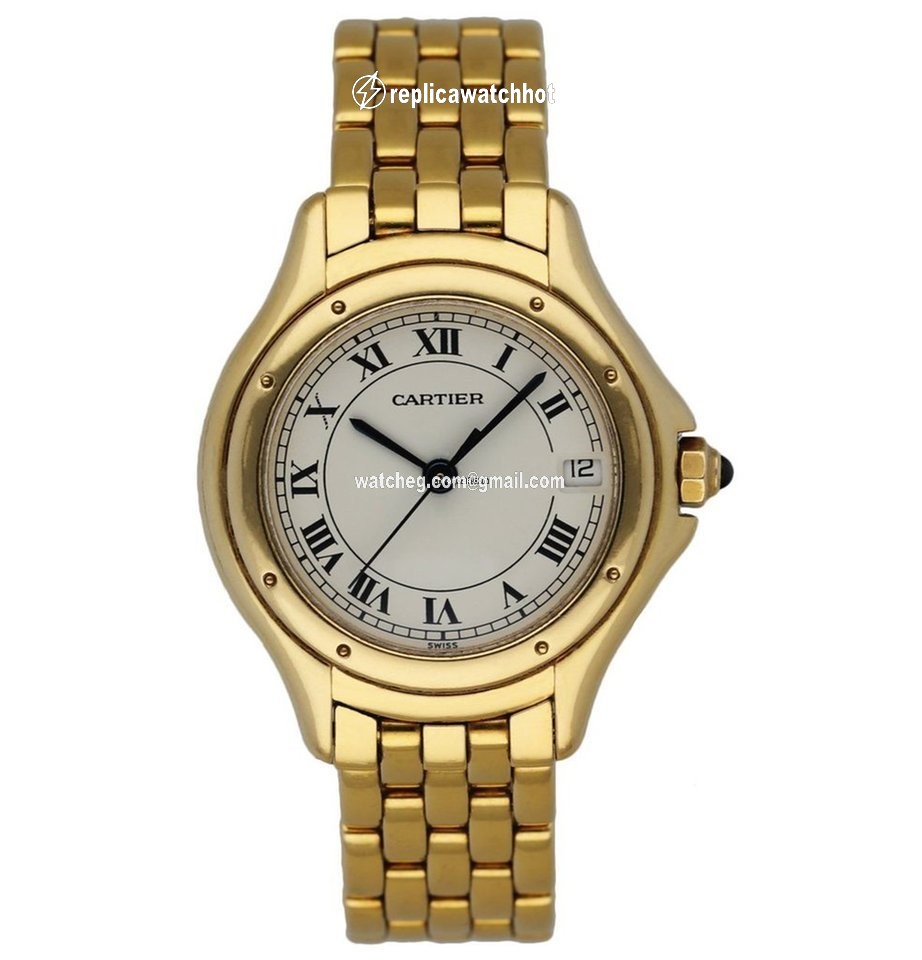 Cartier Cougar Womens watch Quartz Yellow gold 887906 2