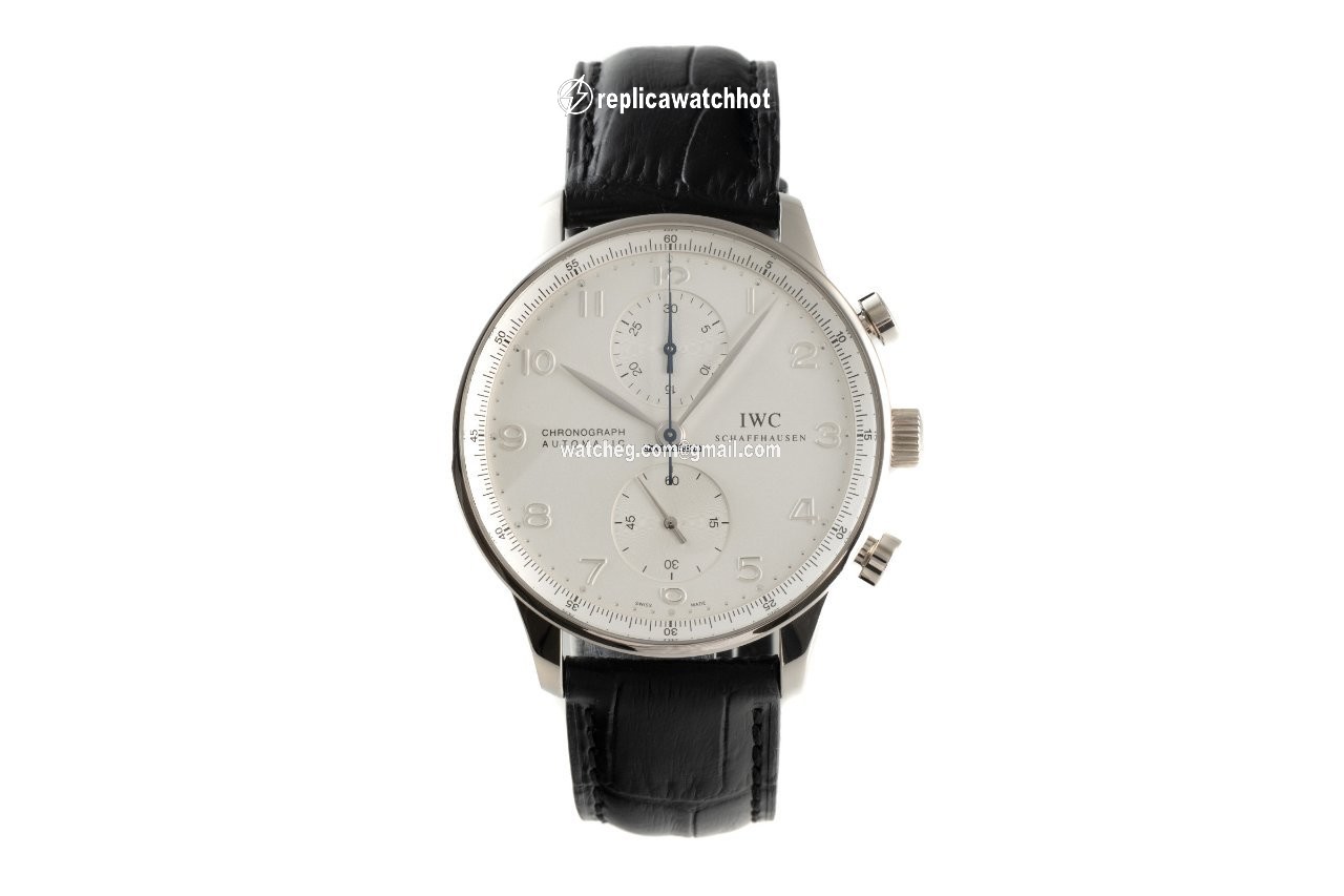 IWC Portuguese Chronograph Mens watch Unisex Automatic White gold IW371405 2