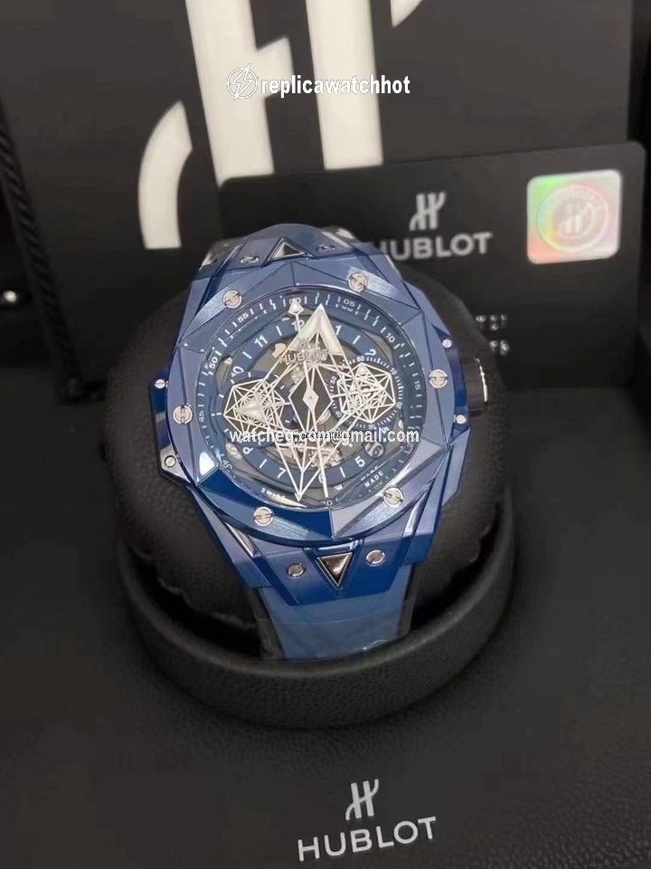 Hublot Big Bang Sang Bleu Mens watch Unisex Automatic Ceramic 418.EX.5107.RX.MXM21 2