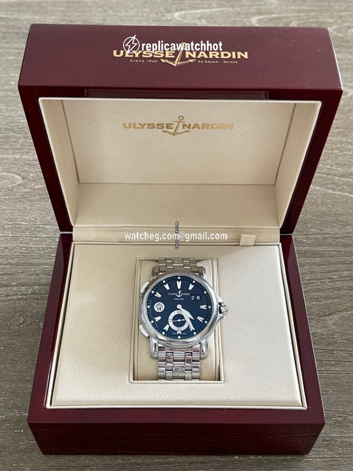 Ulysse Nardin Dual Time Mens watch Unisex Automatic Steel 243-55-7 62 2