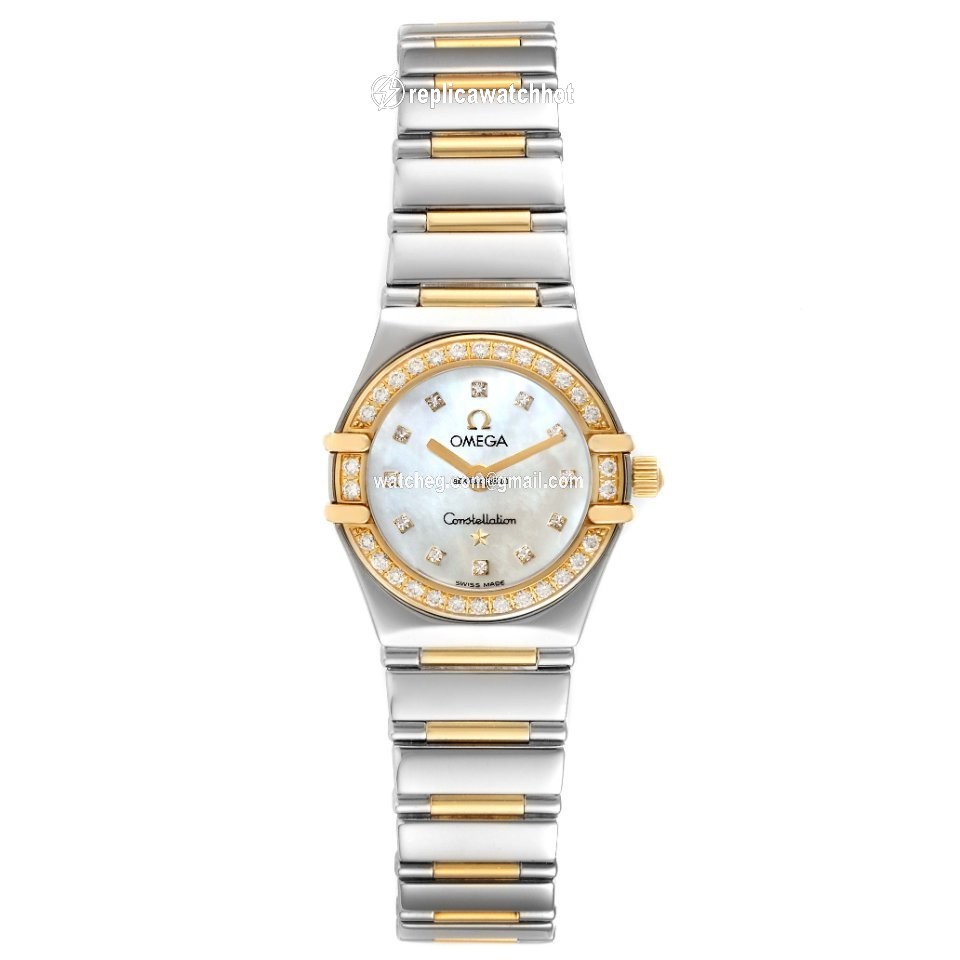 Omega Constellation Ladies Womens watch Quartz Gold Steel 1365.75.00 2