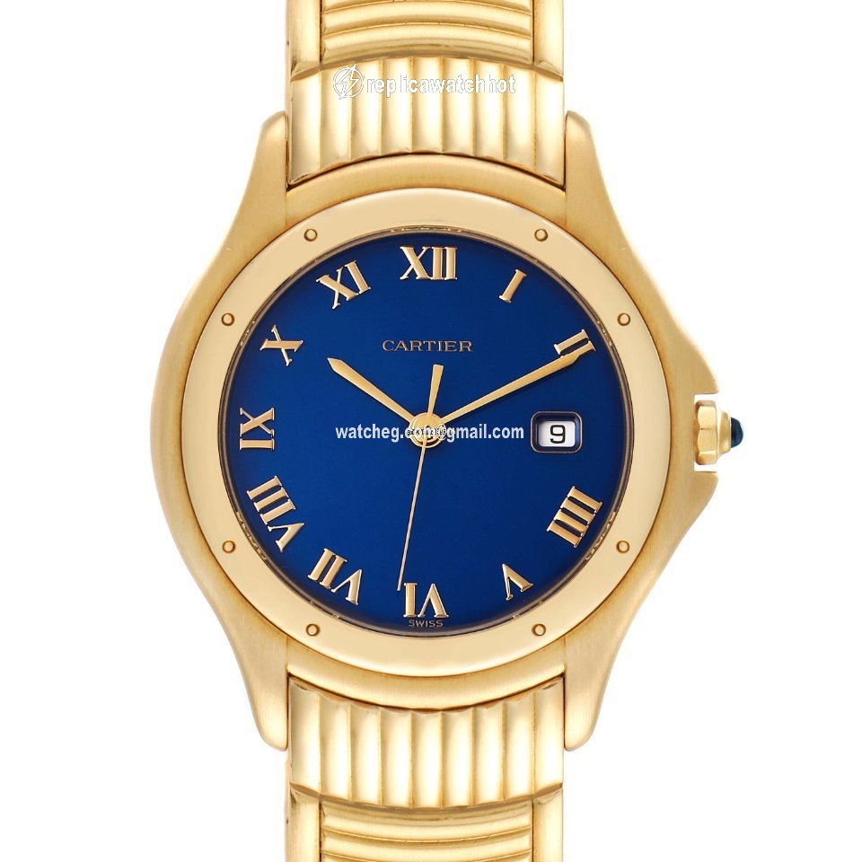 Cartier Cougar Mens watch Unisex Quartz Yellow gold 11651 2