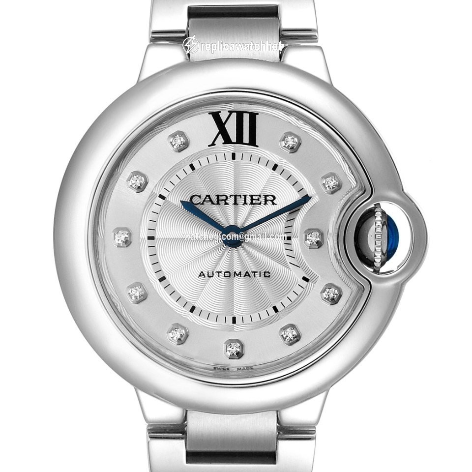 Cartier Ballon Bleu 33mm Womens watch Automatic Steel WE902074 2