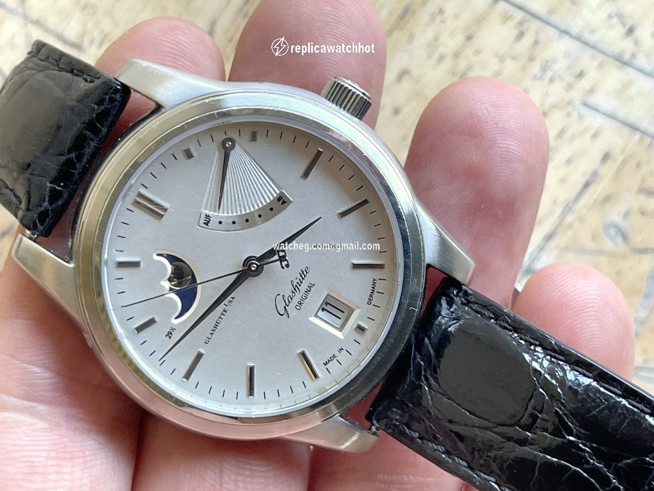 Glashtte Original Senator Power Reserve Display Mens watch Unisex Automatic Steel 39-44-04-12-04 2