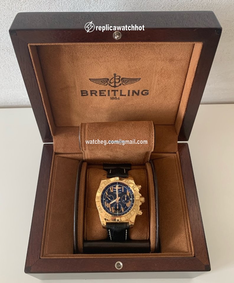 Breitling Chronomat 44 Mens watch Unisex Automatic Rose gold HB011012 B957 2
