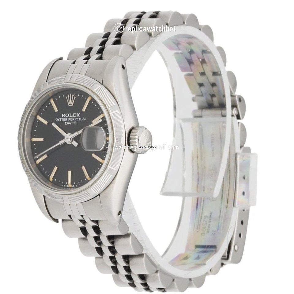 Rolex Oyster Perpetual Lady Date Womens watch Steel Automatic 69190 2