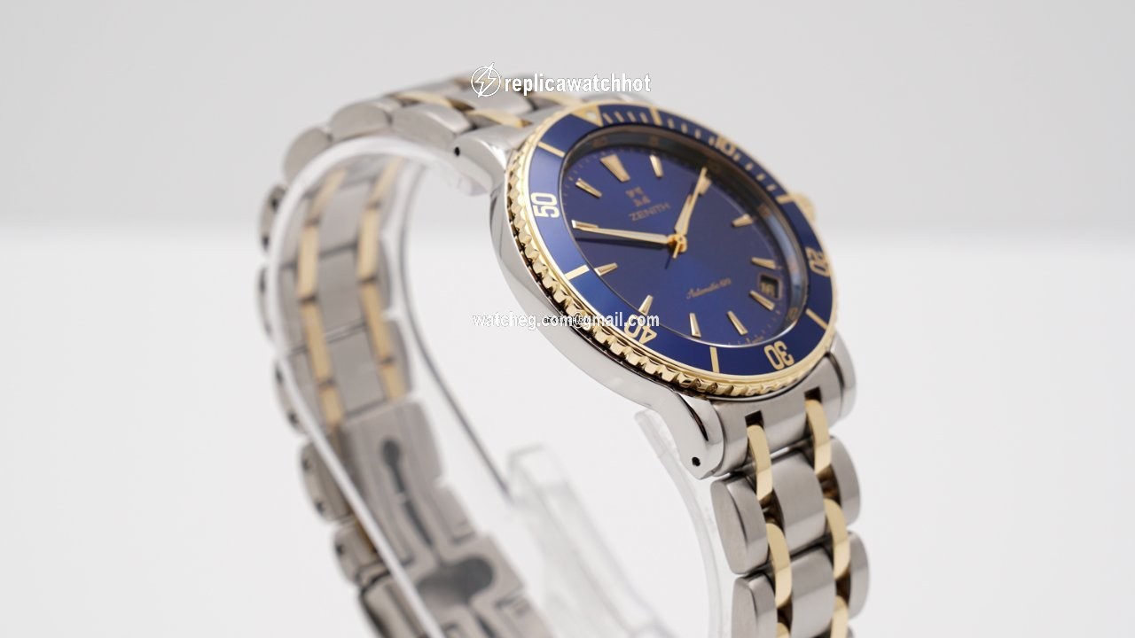 Zenith Mens watch Unisex Automatic Gold Steel 15 53-0470-670 2