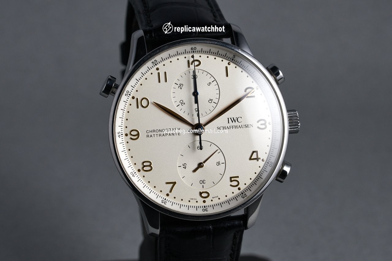 IWC Portuguese Chronograph Mens watch Unisex Manual winding Steel IW3712 2
