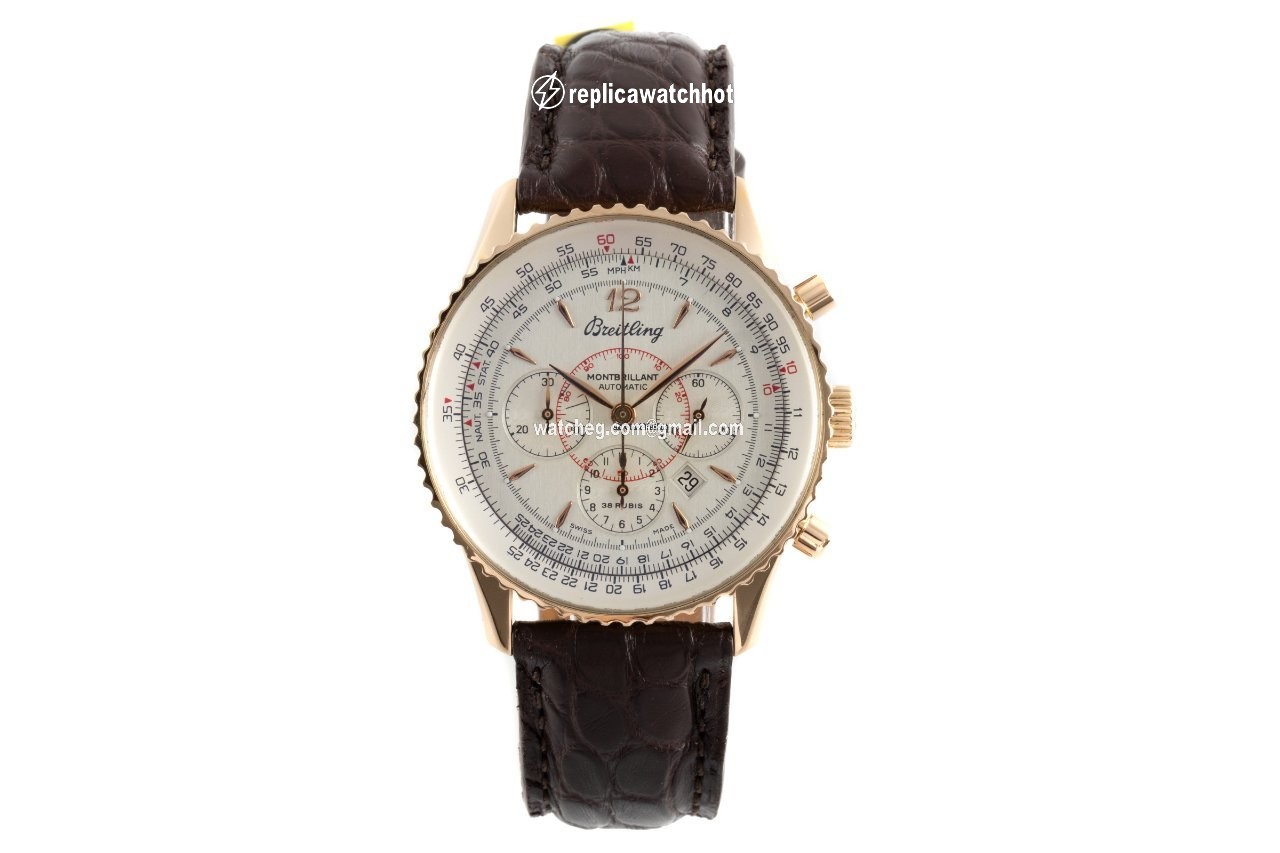 Breitling Montbrillant Mens watch Unisex Automatic Yellow gold H41330 2
