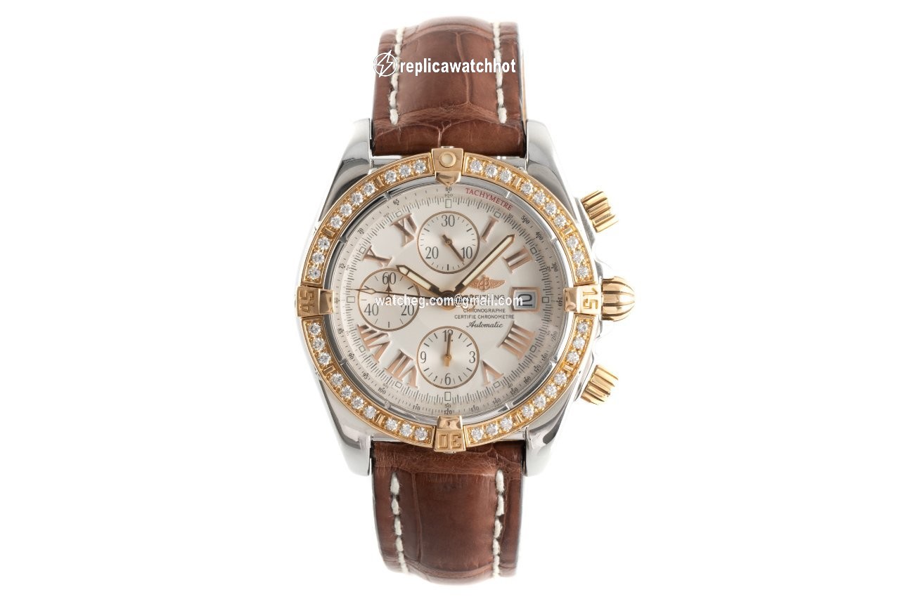 Breitling Chronomat Evolution Mens watch Unisex Automatic Gold Steel C13356 2
