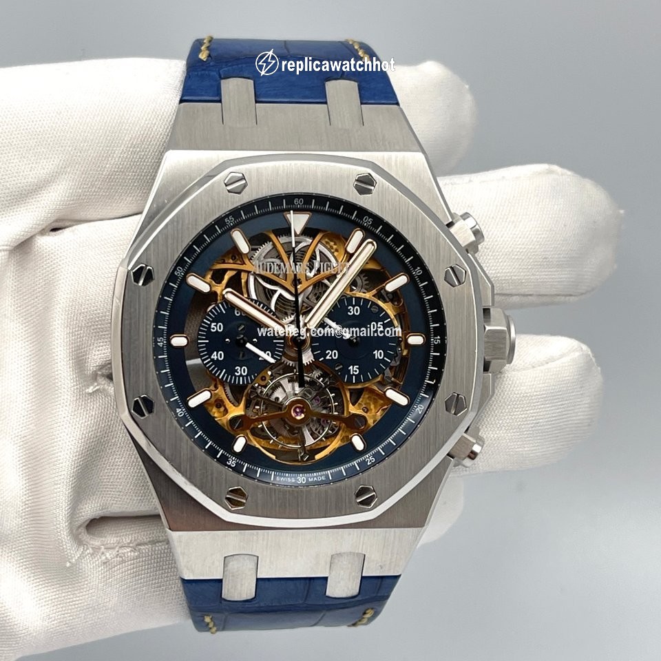 Audemars Piguet Royal Oak Tourbillon Mens watch Unisex Manual winding Platinum 26347PT.OO.D315CR.01 2