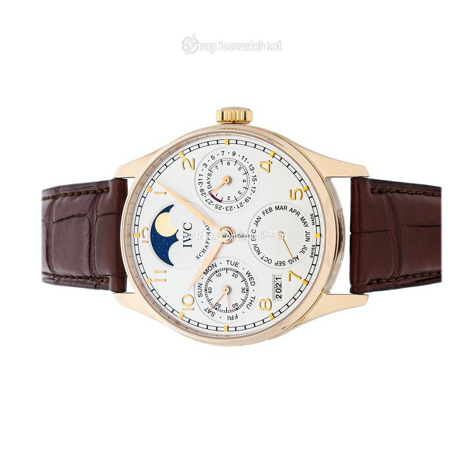 IWC Portuguese Perpetual Calendar Mens watch Unisex Automatic Rose gold IW5022-13 2