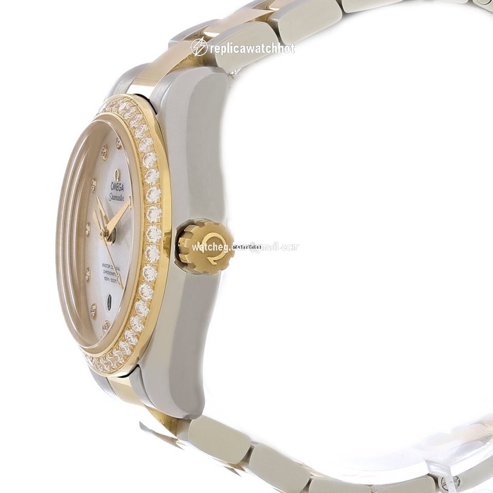 Omega Seamaster Aqua Terra Womens watch Automatic Gold Steel 231.25.34.20.55.006 2