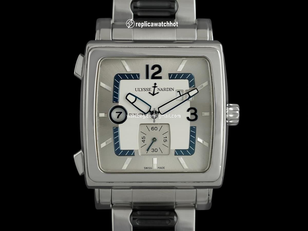 Ulysse Nardin Quadrato Dual Time Mens watch Unisex Automatic Steel 7818SH 2