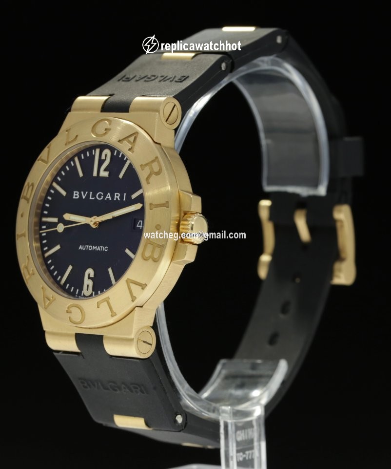 Bulgari Diagono Mens watch Unisex Automatic Yellow gold SD 38 G 2