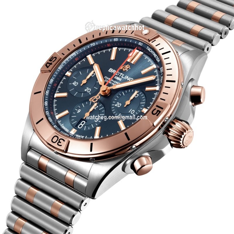 Breitling Chronomat Mens watch Unisex Automatic Gold Steel UB0134101C1U1 2