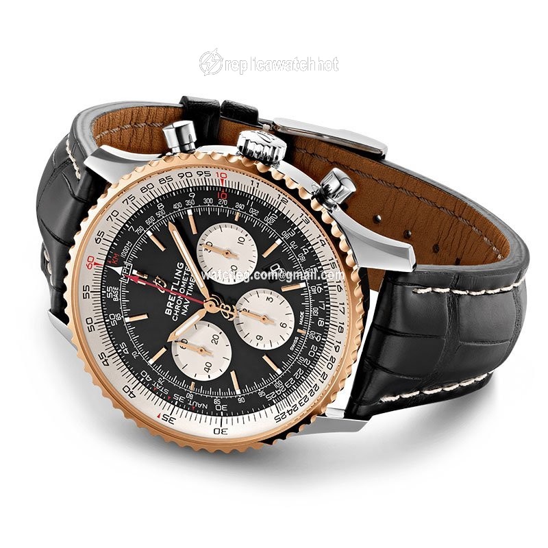Breitling Navitimer 01 (46 MM) Mens watch Unisex Automatic Gold Steel UB0127211B1P2 2