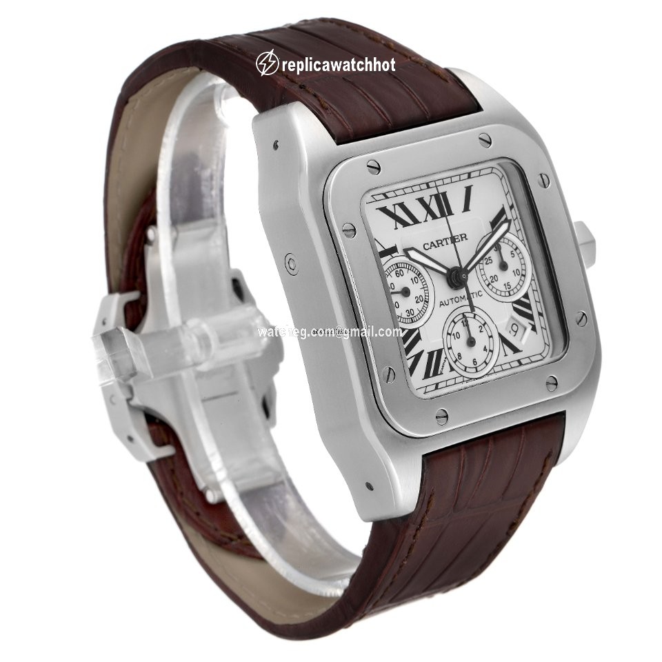 Cartier Santos 100 Mens watch Unisex Automatic W20090X8 2