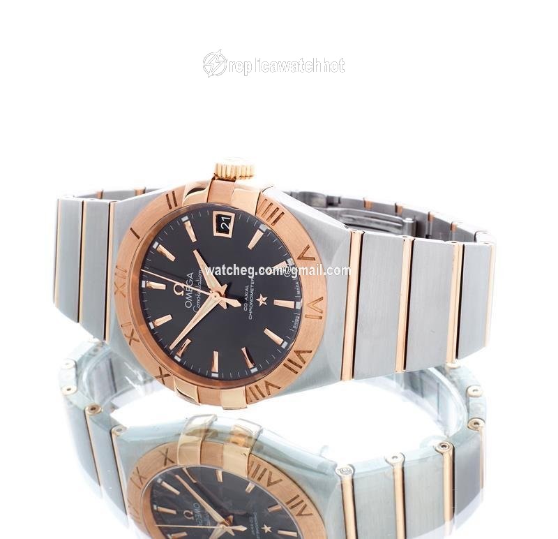 Omega Constellation Men Mens watch Unisex Automatic Gold Steel 123.20.38.21.06.002 2