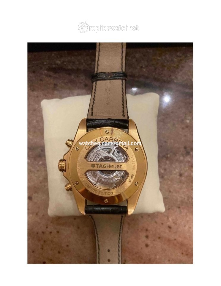 TAG Heuer Grand Carrera Mens watch Unisex Automatic Rose gold CAV514C.FC8171 2