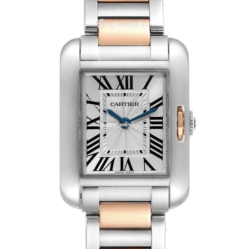 Cartier Tank Anglaise Womens watch Quartz Gold Steel W5310019 2