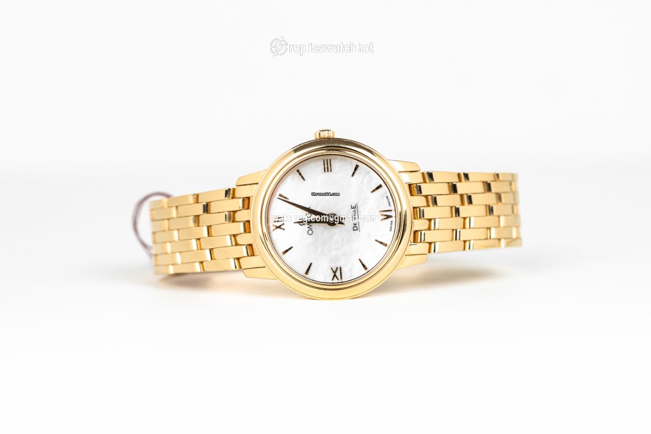 Omega De Ville Prestige Womens watch Quartz Yellow gold 424.50.27.60.05.001 2