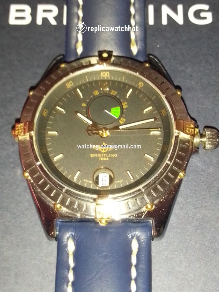 Breitling Mens watch Unisex Automatic Gold Steel B14047 2
