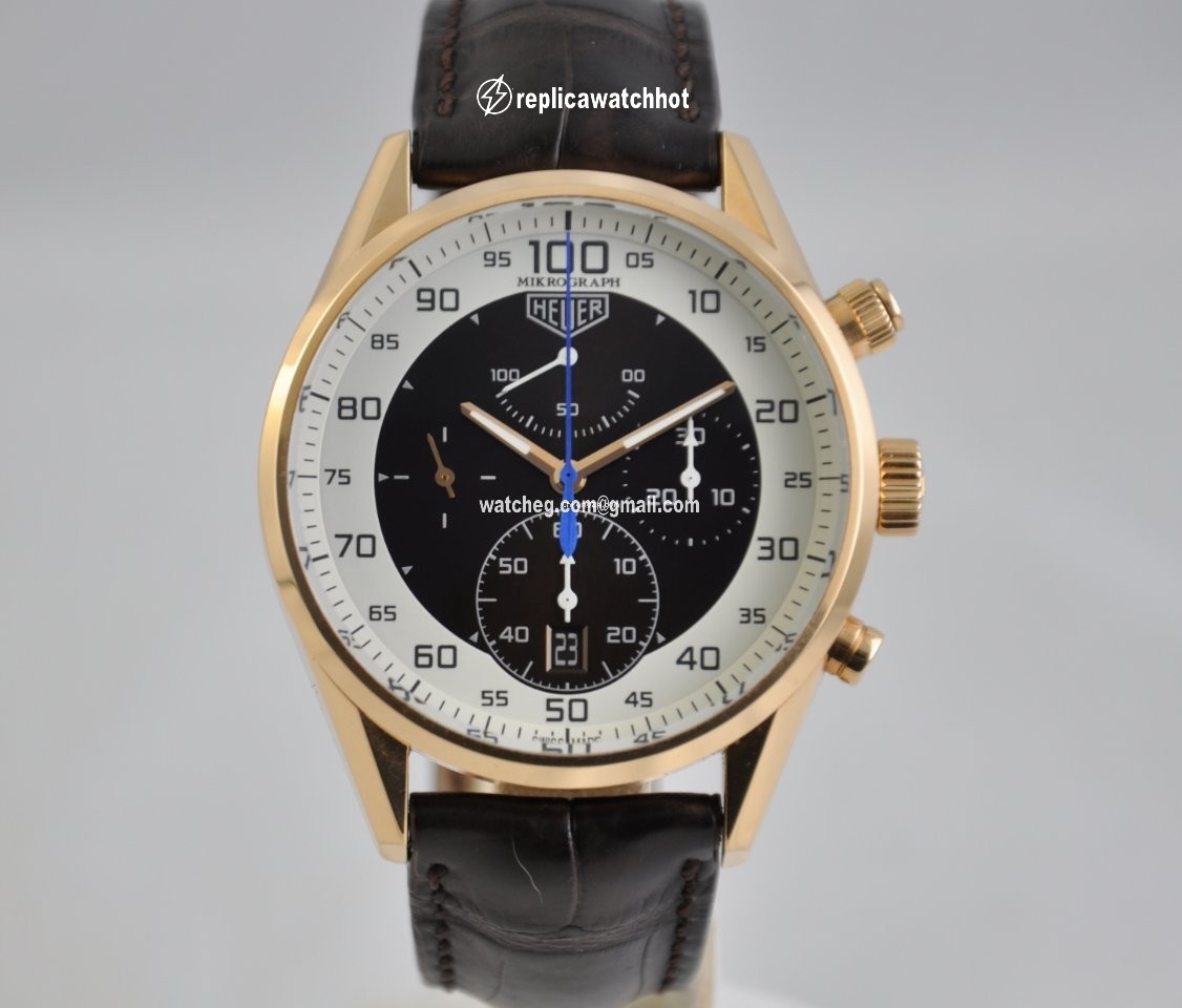 TAG Heuer Carrera Mikrograph Mens watch Unisex Automatic Rose gold CAR5040 2