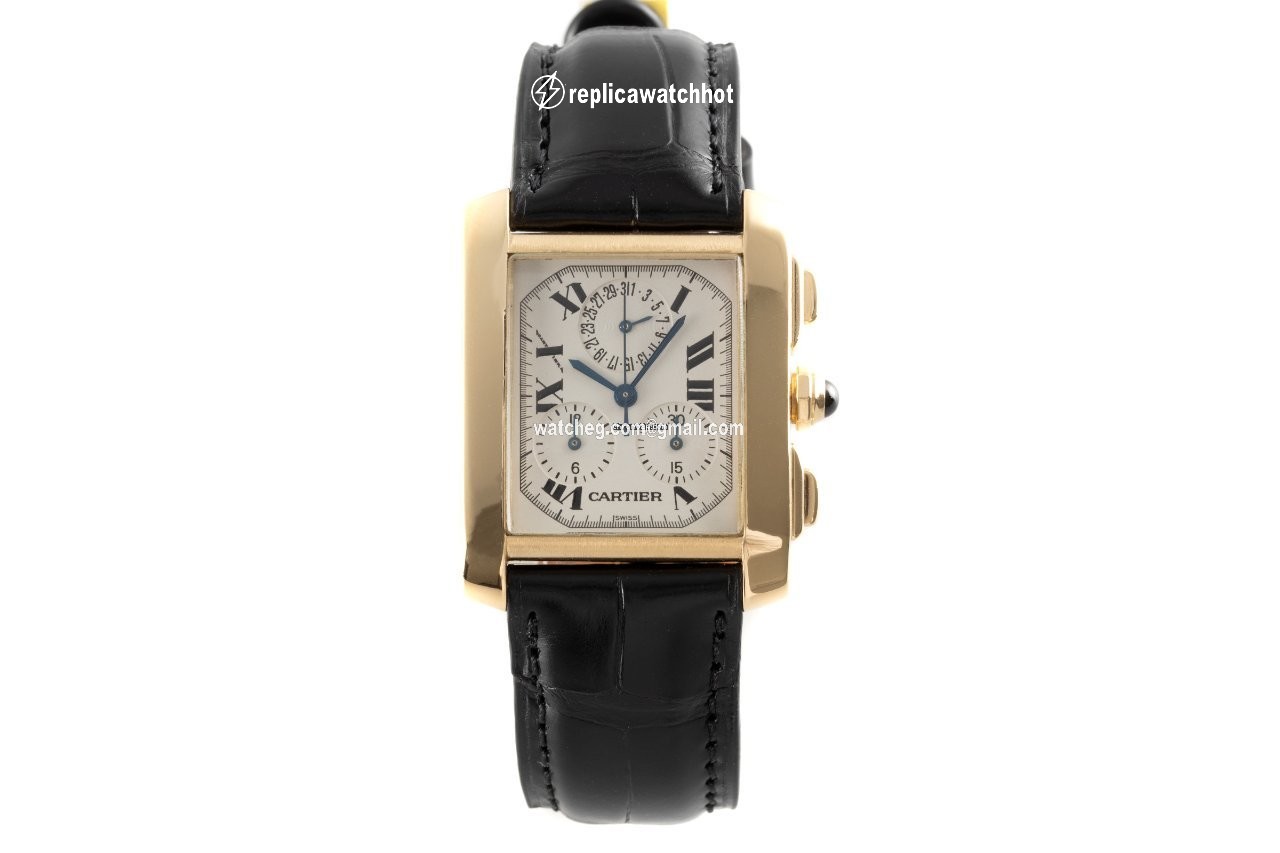 Cartier Tank Francaise Mens watch Unisex Quartz Yellow gold 1830 2