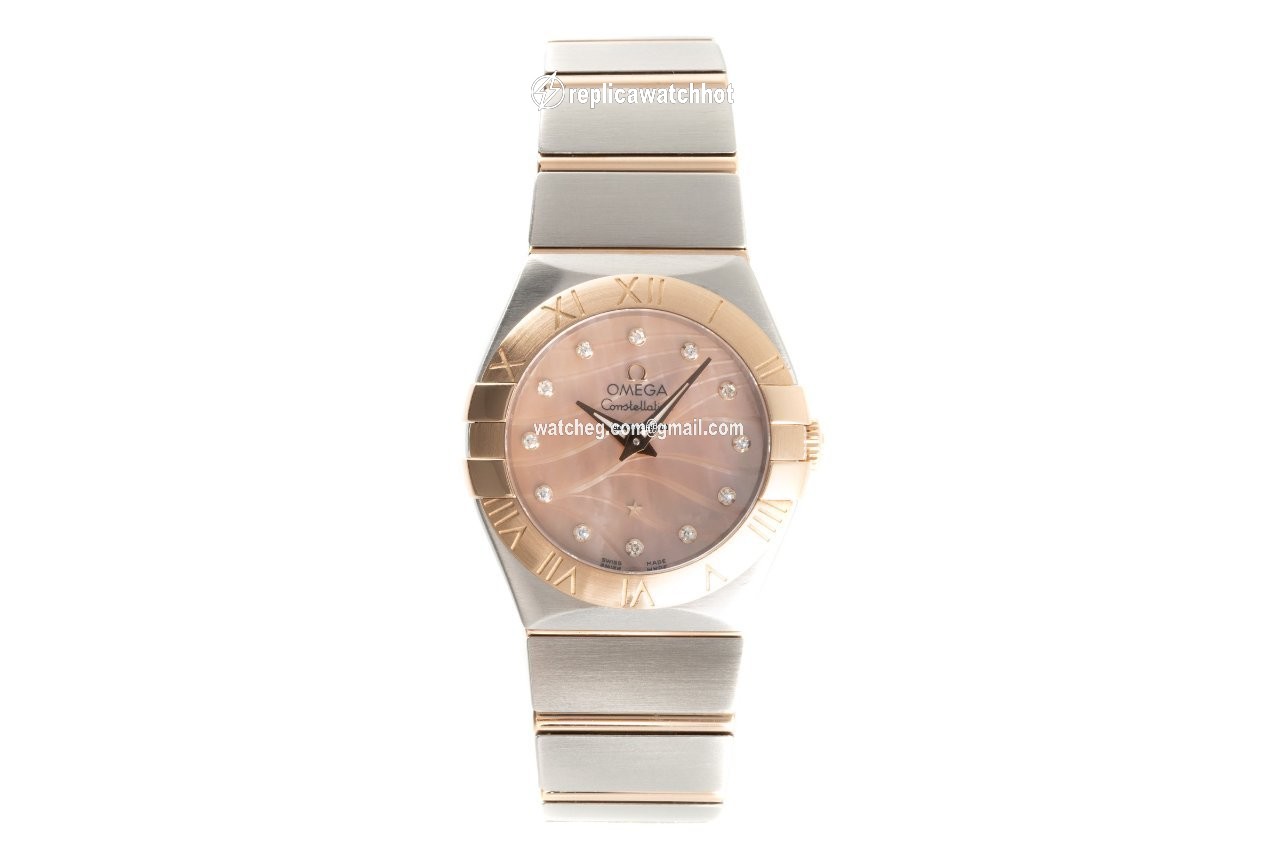 Omega Constellation Quartz Womens watch Quartz Gold Steel 123.20.27.60.57.002 2