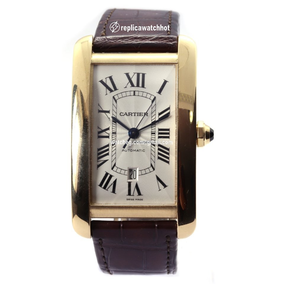 Cartier Tank Americaine Mens watch Unisex Automatic Yellow gold 2926 2