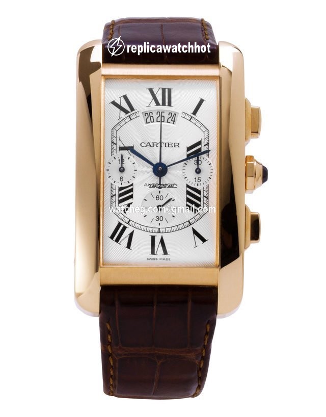 Cartier Tank Americaine Mens watch Unisex Automatic Yellow gold W2609356 2