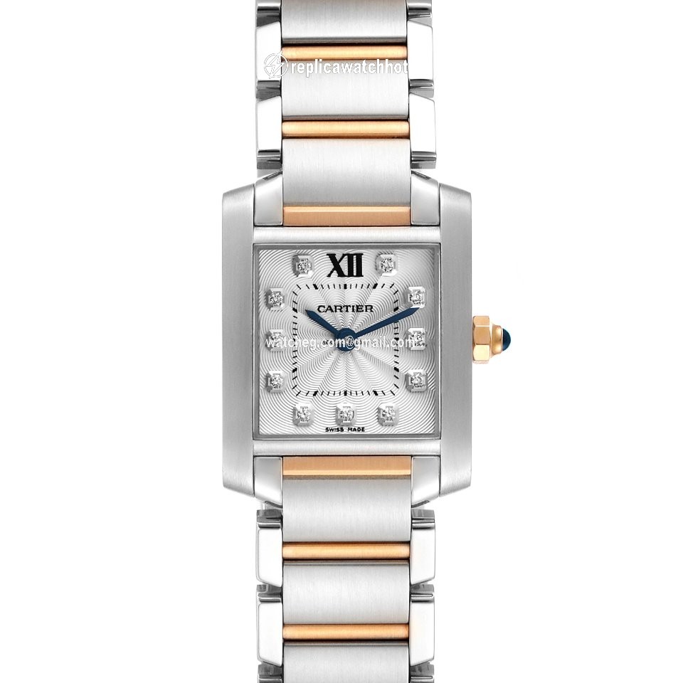 Cartier Tank Francaise Womens watch Quartz Gold Steel WE110004 2