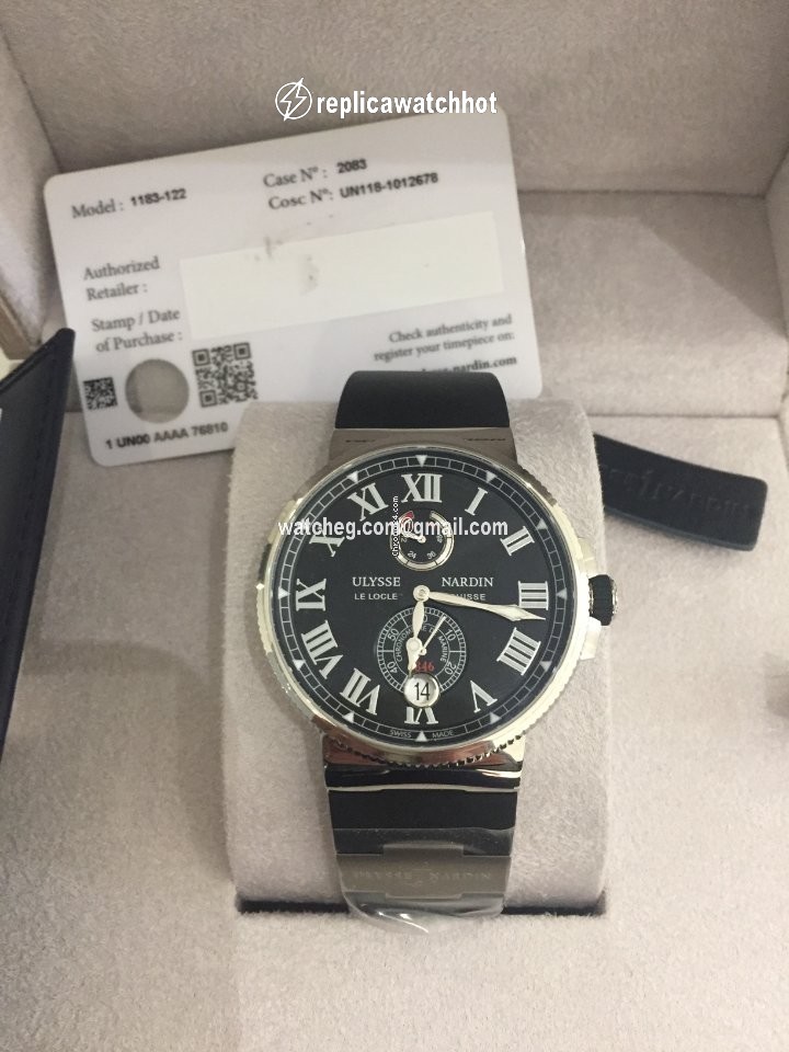 Ulysse Nardin Marine Chronometer Manufacture Mens watch Unisex Automatic Steel 1183-122-3 42 V2 2