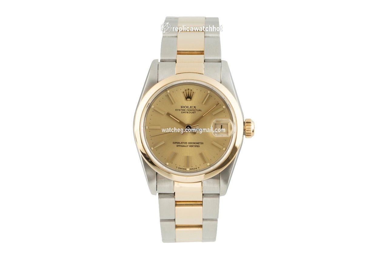 Rolex Datejust 31 Womens watch Gold Steel Automatic 68243 2
