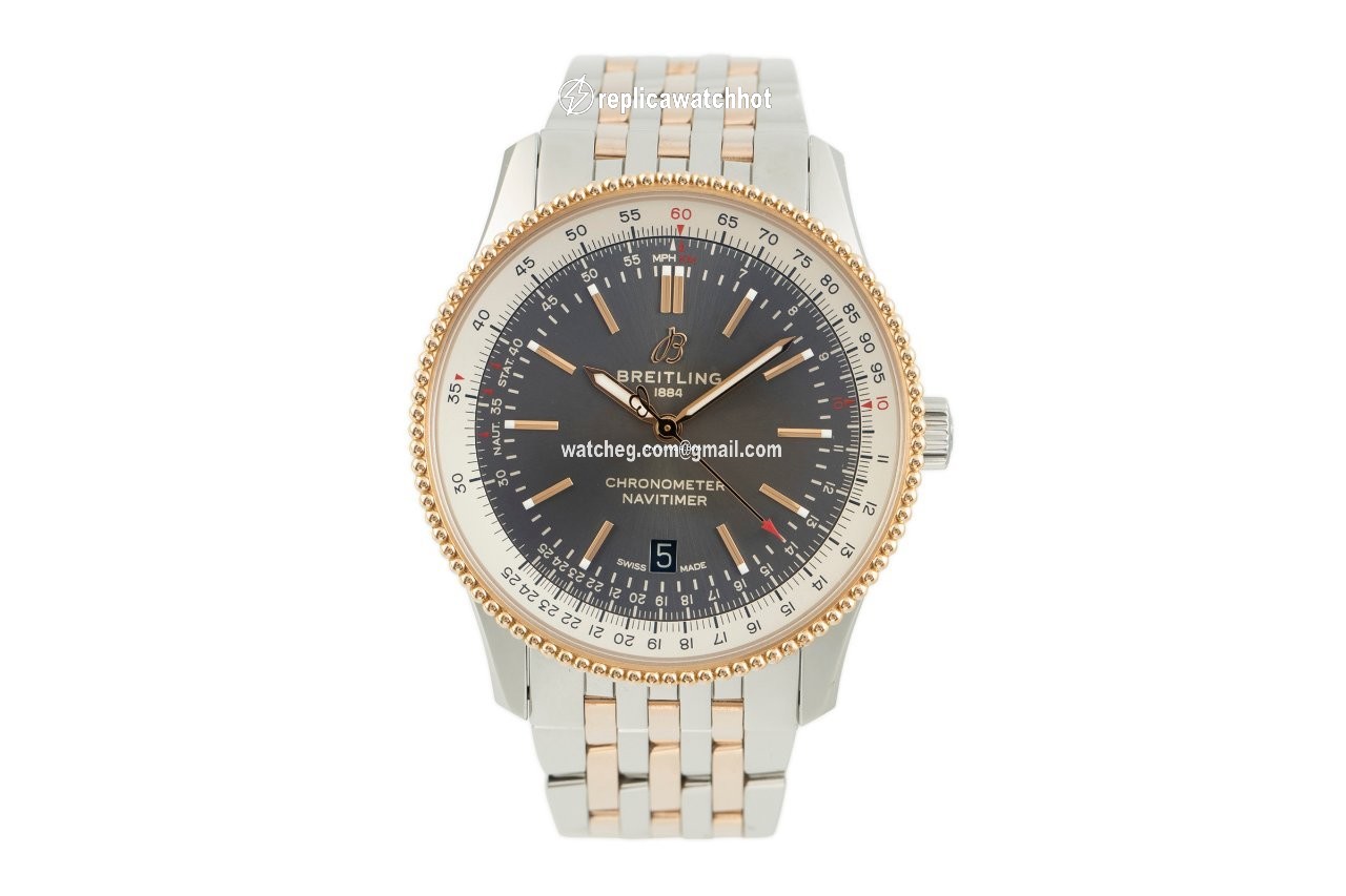 Breitling Navitimer Mens watch Unisex Automatic Gold Steel U17326 2
