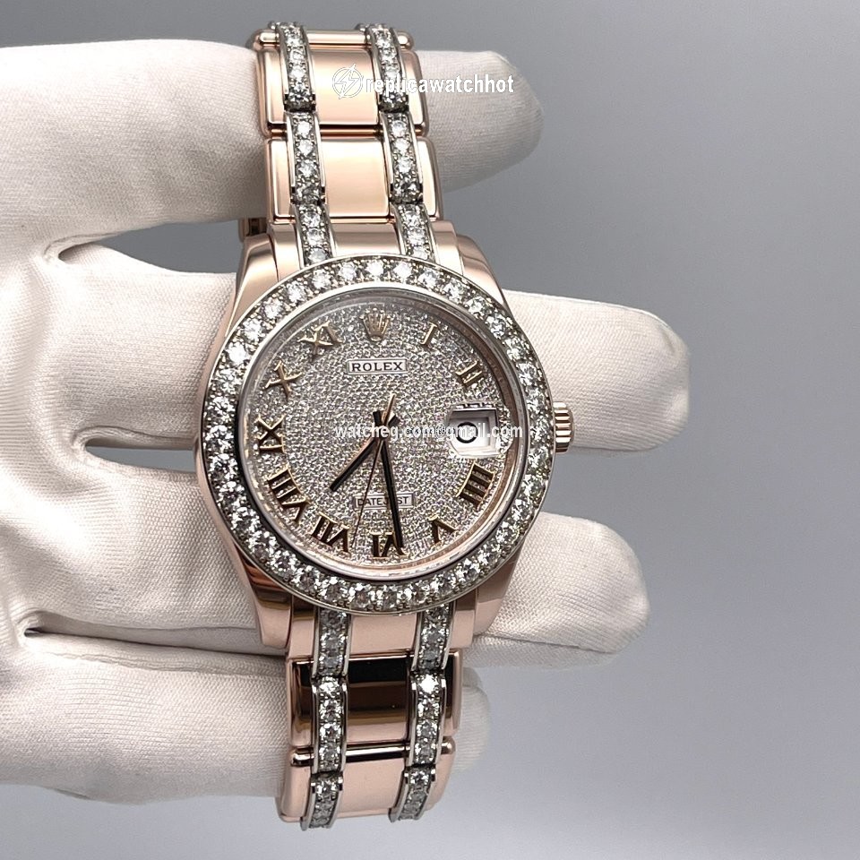 Rolex Pearlmaster Mens watch Unisex Rose gold Automatic 86285 2