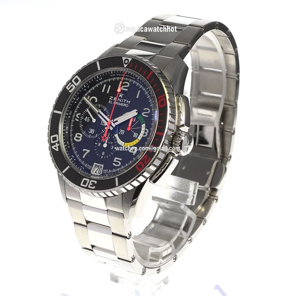 Zenith El Primero Stratos Flyback Mens watch Unisex Automatic Steel 03.2061.405 2