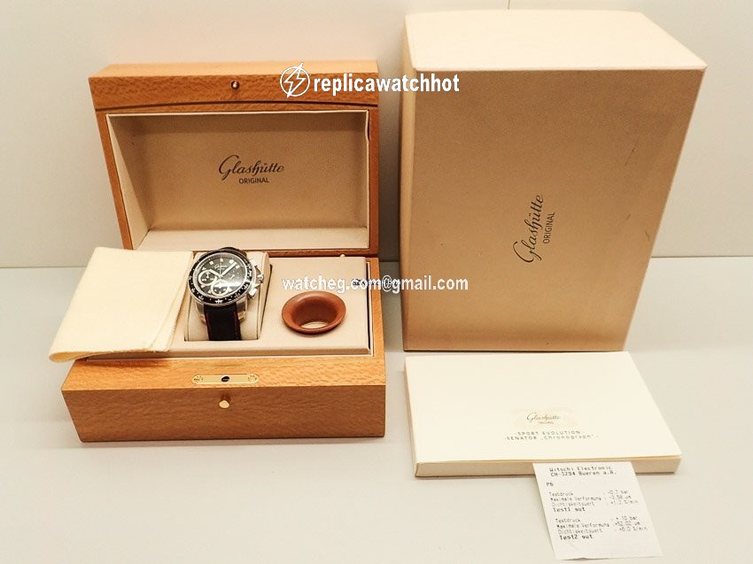 Glashtte Original Sport Evolution Chronograph Mens watch Unisex Automatic Steel 39-31-43-03-03 2