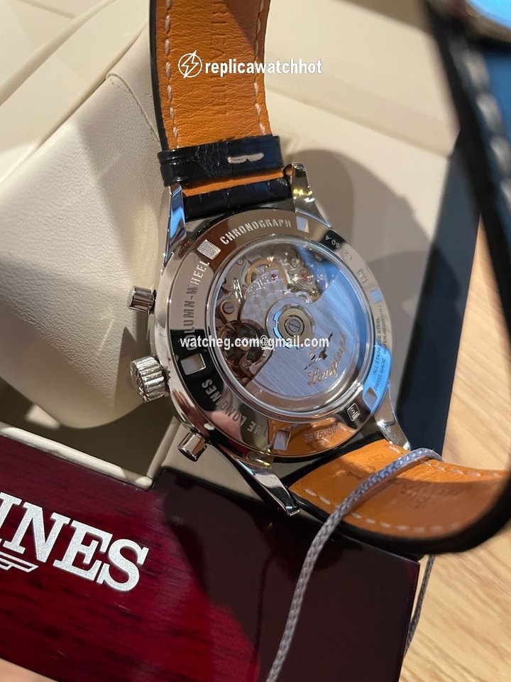 Longines Column-Wheel Chronograph Mens watch Unisex Automatic Steel L2.750.4.56.0 2