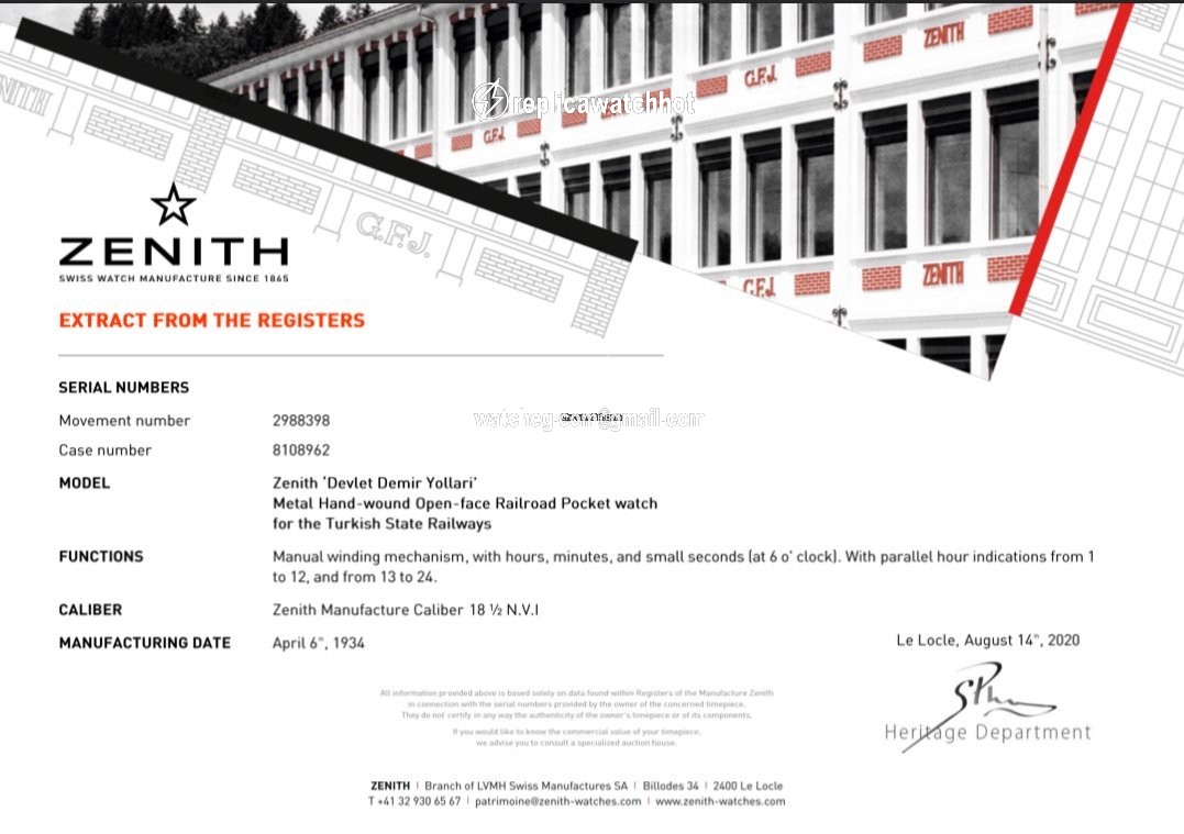 Zenith Mens watch Unisex Manual winding Aluminum 8108962 2