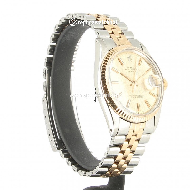 Rolex Datejust 36 Mens watch Unisex Gold Steel Automatic 1601 3 2