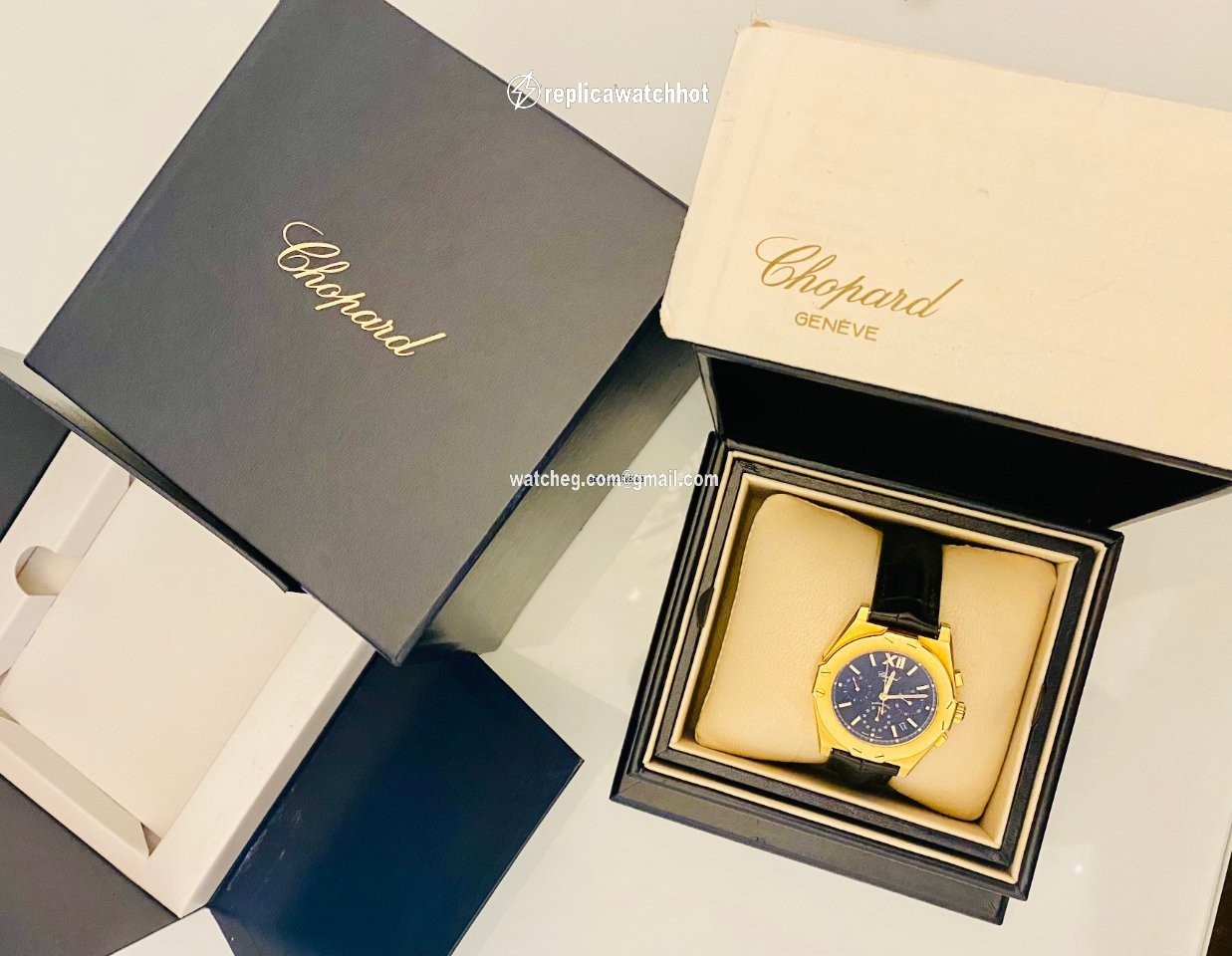 Chopard St. Moritz Mens watch Unisex Manual winding White gold 57470 2