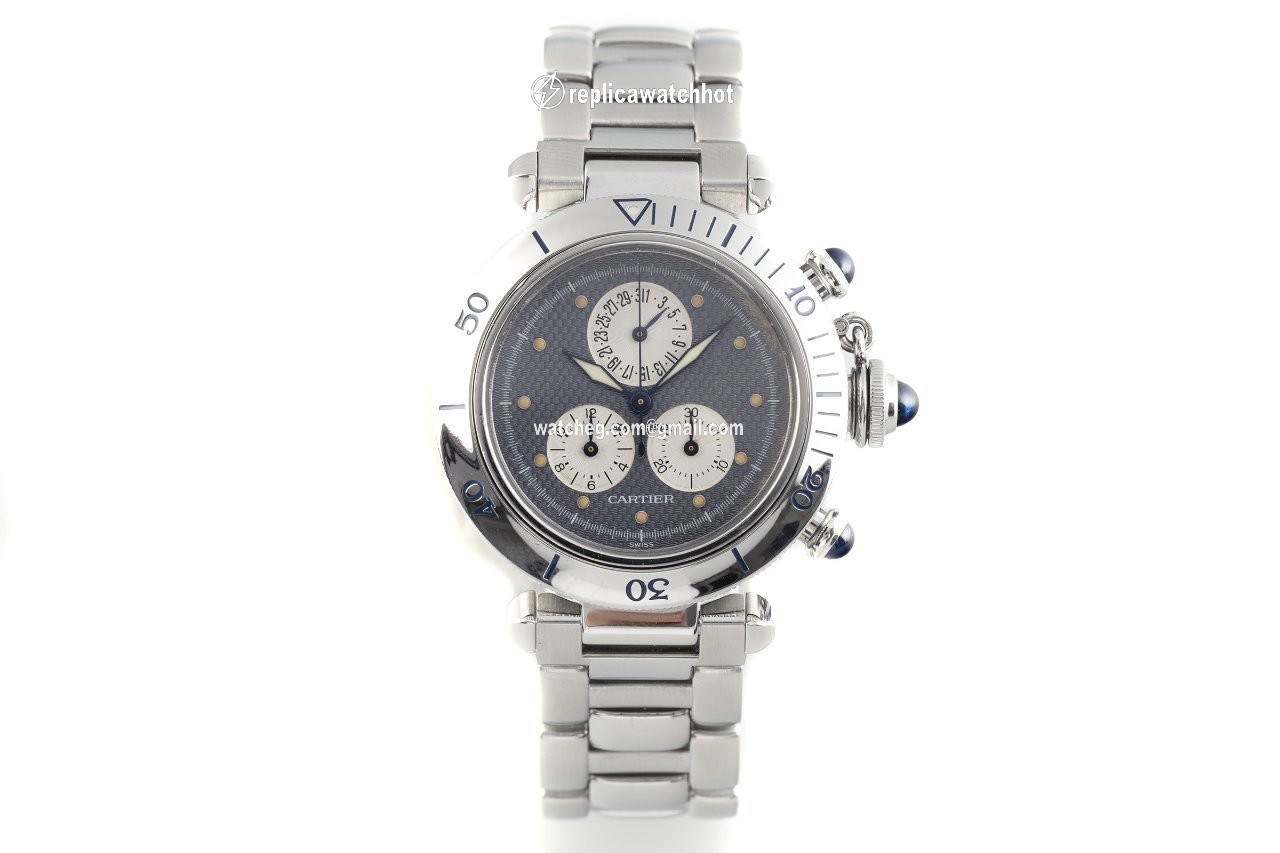 Cartier Pasha Mens watch Unisex Quartz Steel 1352 2