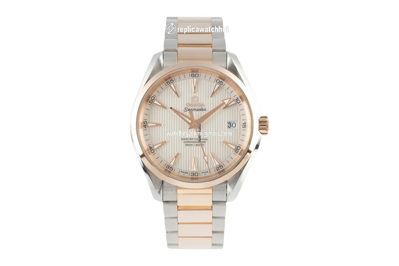 Omega Seamaster Aqua Terra Mens watch Unisex Automatic Gold Steel 231.20.42.21.02.001 2