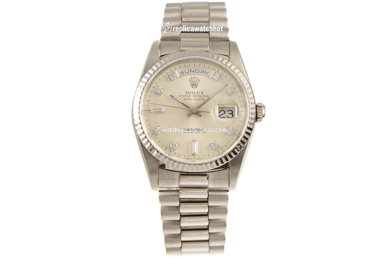 Rolex Day-Date 36 Mens watch Unisex White gold Automatic 18239 2
