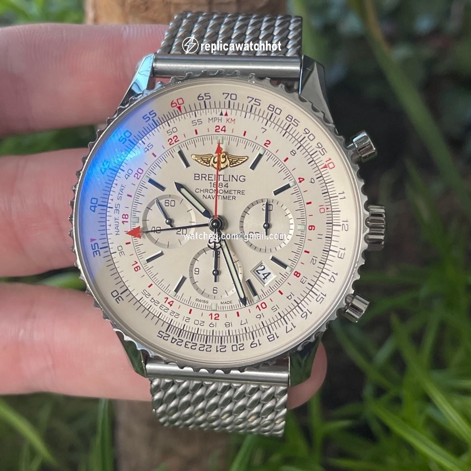 Breitling Navitimer GMT Mens watch Unisex Automatic Steel AB044121.G783.443A 2