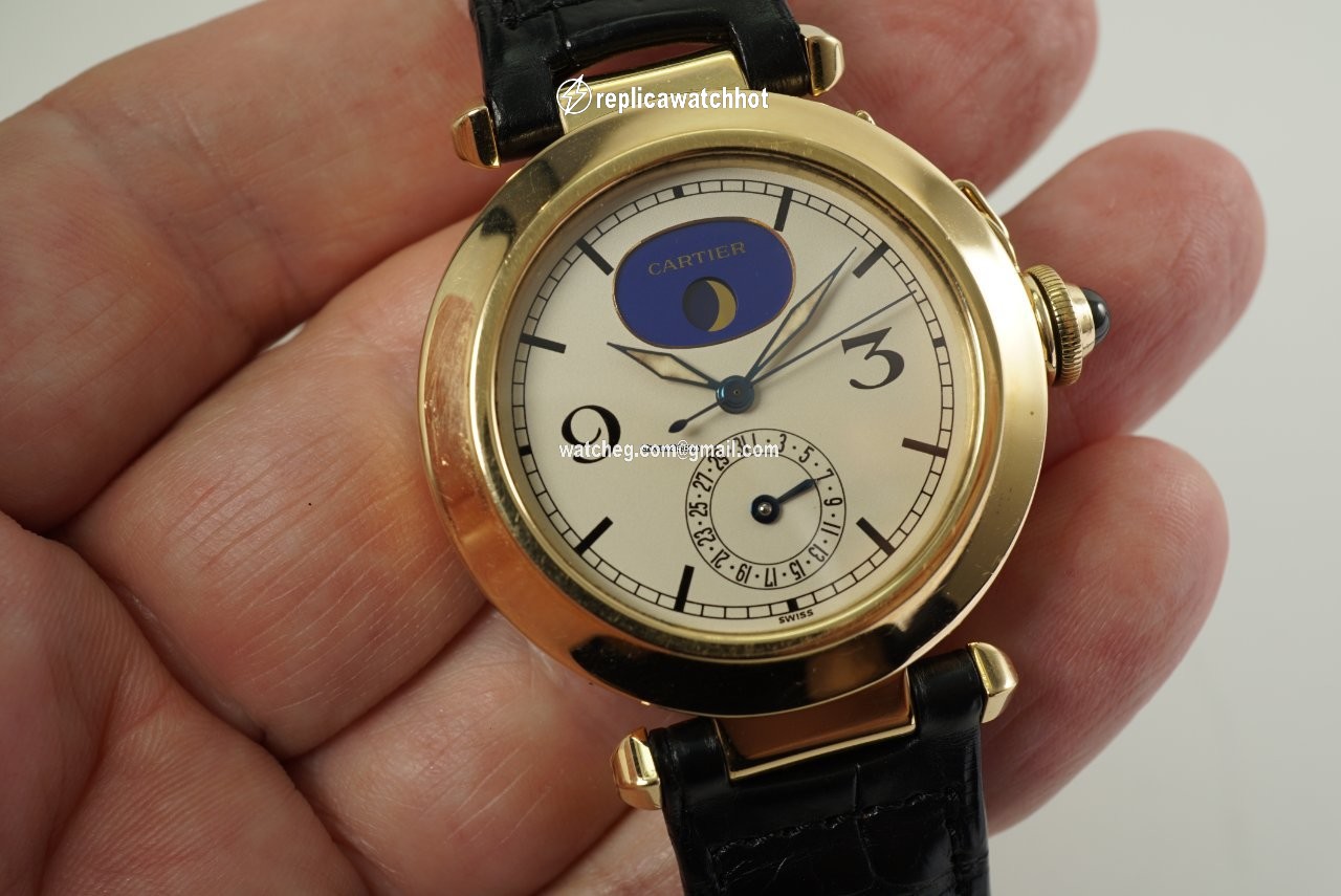 Cartier Pasha Mens watch Unisex Quartz Yellow gold 30001 2