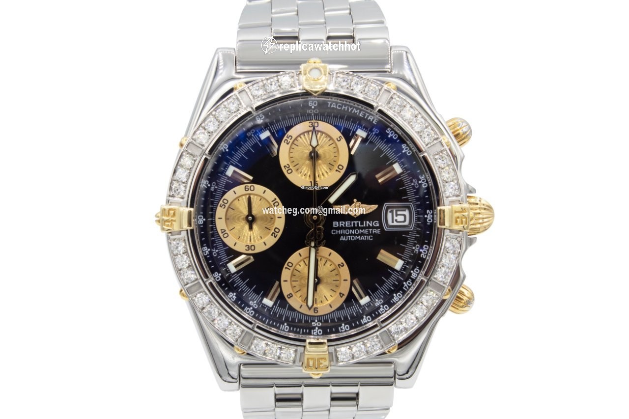 Breitling Chronomat Mens watch Unisex Automatic Gold Steel B13352 2