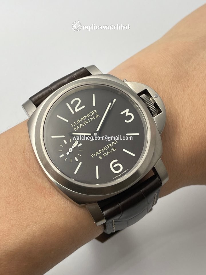 Panerai Luminor Marina 8 Days Mens watch Unisex Manual winding Titanium PAM 00564 2